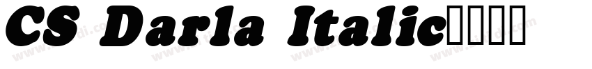 CS Darla Italic字体转换 CS Darla Italic字体转换